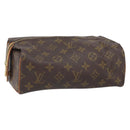 LOUIS VUITTON Monogram Trousse Patte Pression Cosmetic Pouch M47636 Auth 170453-1
