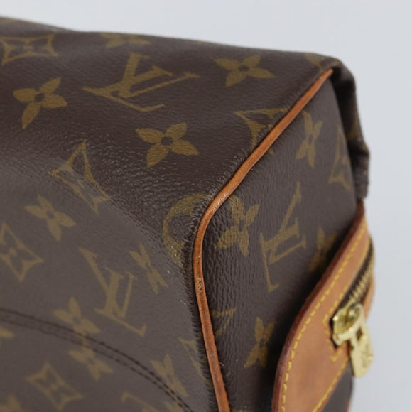 LOUIS VUITTON Monogram Trousse Patte Pression Cosmetic Pouch M47636 Auth 170453