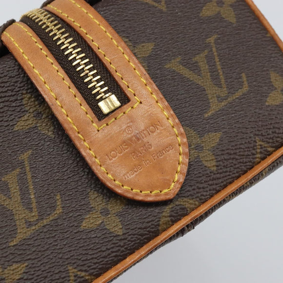 LOUIS VUITTON Monogram Trousse Patte Pression Cosmetic Pouch M47636 Auth 170453