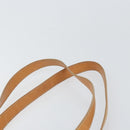 CELINE Macadam Canvas Tote Bag PVC Leather Brown Gold Auth 170454-8