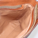 CELINE Macadam Canvas Hand Bag PVC Leather Brown Gold Auth 170455-21