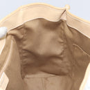 Salvatore Ferragamo Gancini Tote Bag PVC Leather Silver White Auth 170458-17