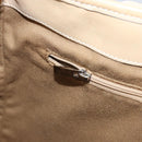 Salvatore Ferragamo Gancini Tote Bag PVC Leather Silver White Auth 170458-19