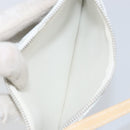 Salvatore Ferragamo Gancini Tote Bag PVC Leather Silver White Auth 170458-24