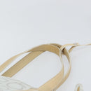 Salvatore Ferragamo Gancini Tote Bag PVC Leather Silver White Auth 170458-8