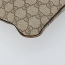 GUCCI GG Supreme Hand Bag PVC Beige Silver 117551 Auth 170459-14