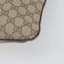 GUCCI GG Supreme Hand Bag PVC Beige Silver 117551 Auth 170459-15