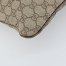 GUCCI GG Supreme Hand Bag PVC Beige Silver 117551 Auth 170459-16