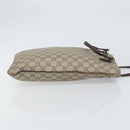 GUCCI GG Supreme Hand Bag PVC Beige Silver 117551 Auth 170459-3
