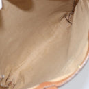 CELINE Macadam Canvas Hand Bag PVC Brown Gold Auth 170460-11