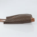 CELINE Macadam Canvas Hand Bag PVC Brown Gold Auth 170460-4