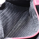 PRADA Tote Bag Nylon Silver Red Auth 170463-24