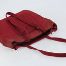 PRADA Tote Bag Nylon Silver Red Auth 170463-6