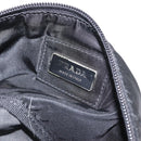 PRADA Waist bag Nylon Black Silver Auth 170466-18
