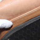 Christian Dior Honeycomb Canvas Shoulder Bag PVC Black Gold Auth 170469-18