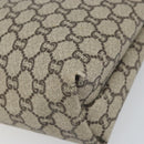 GUCCI GG Plus Supreme Web Sherry Line Tote Bag PVC Beige Gold Auth 170474-8