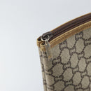 GUCCI GG Plus Supreme Web Sherry Line Tote Bag PVC Beige Gold Auth 170474-10