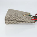 GUCCI GG Plus Supreme Web Sherry Line Tote Bag PVC Beige Gold Auth 170474-3