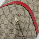 GUCCI GG Supreme Tote Bag PVC Beige Goud Auth 170475-14