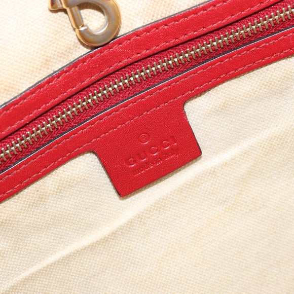 GUCCI GG Supreme Tote Bag PVC Beige Goud Auth 170475