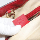 GUCCI GG Supreme Tote Bag PVC Beige Goud Auth 170475-12