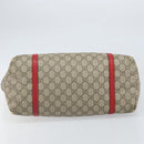 GUCCI GG Supreme Tote Bag PVC Beige Gold Auth 170475-5