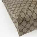 GUCCI GG Supreme Web Sherry Line Tote Bag PVC Beige 39 02 091 Auth 170479-13
