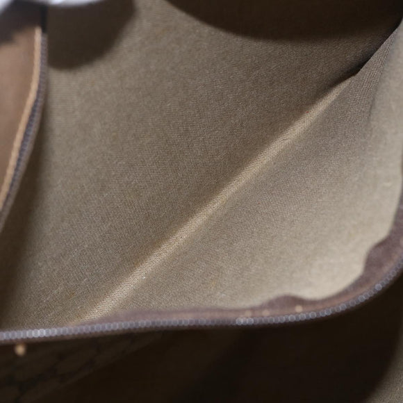 GUCCI GG Supreme Web Sherry Line Tote Bag PVC Beige 39 02 091 Auth 170479