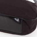 GUCCI Bamboo Shoulder Bag Nylon 2way Bordeaux Silver 001 1553 1577 Auth 170482-9