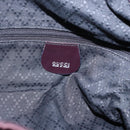 GUCCI Bamboo Shoulder Bag Nylon 2way Bordeaux Silver 001 1553 1577 Auth 170482-19