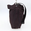 GUCCI Bamboo Shoulder Bag Nylon 2way Bordeaux Silver 001 1553 1577 Auth 170482-3