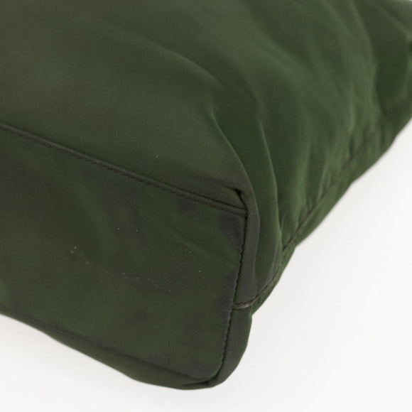 PRADA Tote Bag Nylon Green Auth 170483