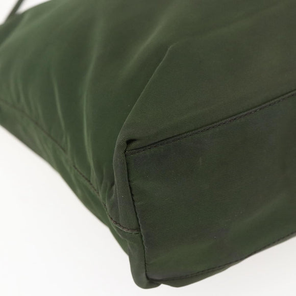 PRADA Tote Bag Nylon Green Auth 170483