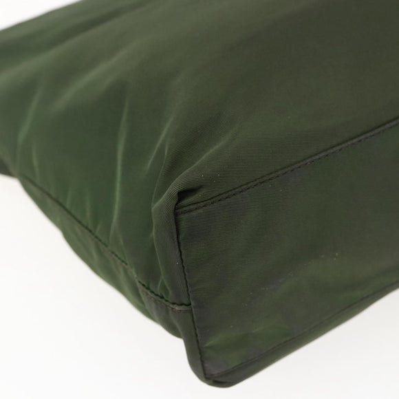 PRADA Tote Bag Nylon Green Auth 170483