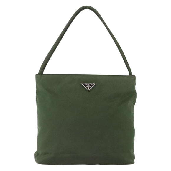PRADA Tote Bag Nylon Green Auth 170483