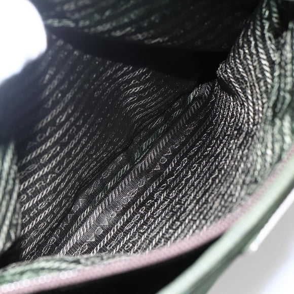 PRADA Tote Bag Nylon Green Auth 170483