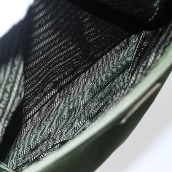 PRADA Tote Bag Nylon Green Auth 170483