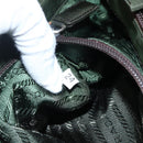 PRADA Tote Bag Nylon Green Auth 170483-12