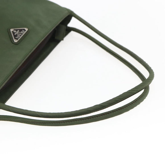 PRADA Tote Bag Nylon Green Auth 170483
