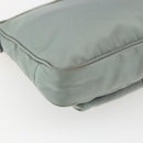 PRADA Shoulder Bag Nylon Green Gold Auth 170487-16