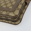 GUCCI GG Supreme Web Sherry Line Bag PVC Beige Gold 02 14 013 Auth 170488-10