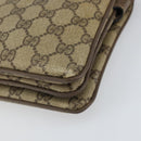 GUCCI GG Supreme Web Sherry Line Bag PVC Beige Gold 02 14 013 Auth 170488-12