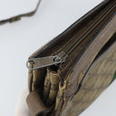 GUCCI GG Supreme Web Sherry Line Bag PVC Beige Gold 02 14 013 Auth 170488-15