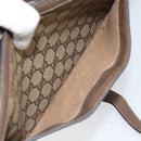 GUCCI GG Supreme Web Sherry Line Bag PVC Beige Gold 02 14 013 Auth 170488-24