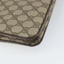 GUCCI GG Supreme Web Sherry Line Bag PVC Beige Gold 96 02 035 Auth 170489-17