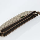 GUCCI GG Supreme Web Sherry Line Bag PVC Beige Gold 96 02 035 Auth 170489-6