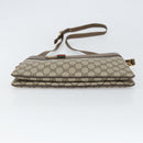 GUCCI GG Supreme Web Sherry Line Bag PVC Beige Gold 96 02 035 Auth 170489-5