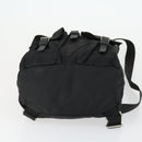 PRADA Backpack Nylon Black Silver Auth 170491-5