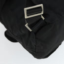 PRADA Backpack Nylon Black Silver Auth 170491-19