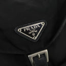 PRADA Backpack Nylon Black Silver Auth 170491-20